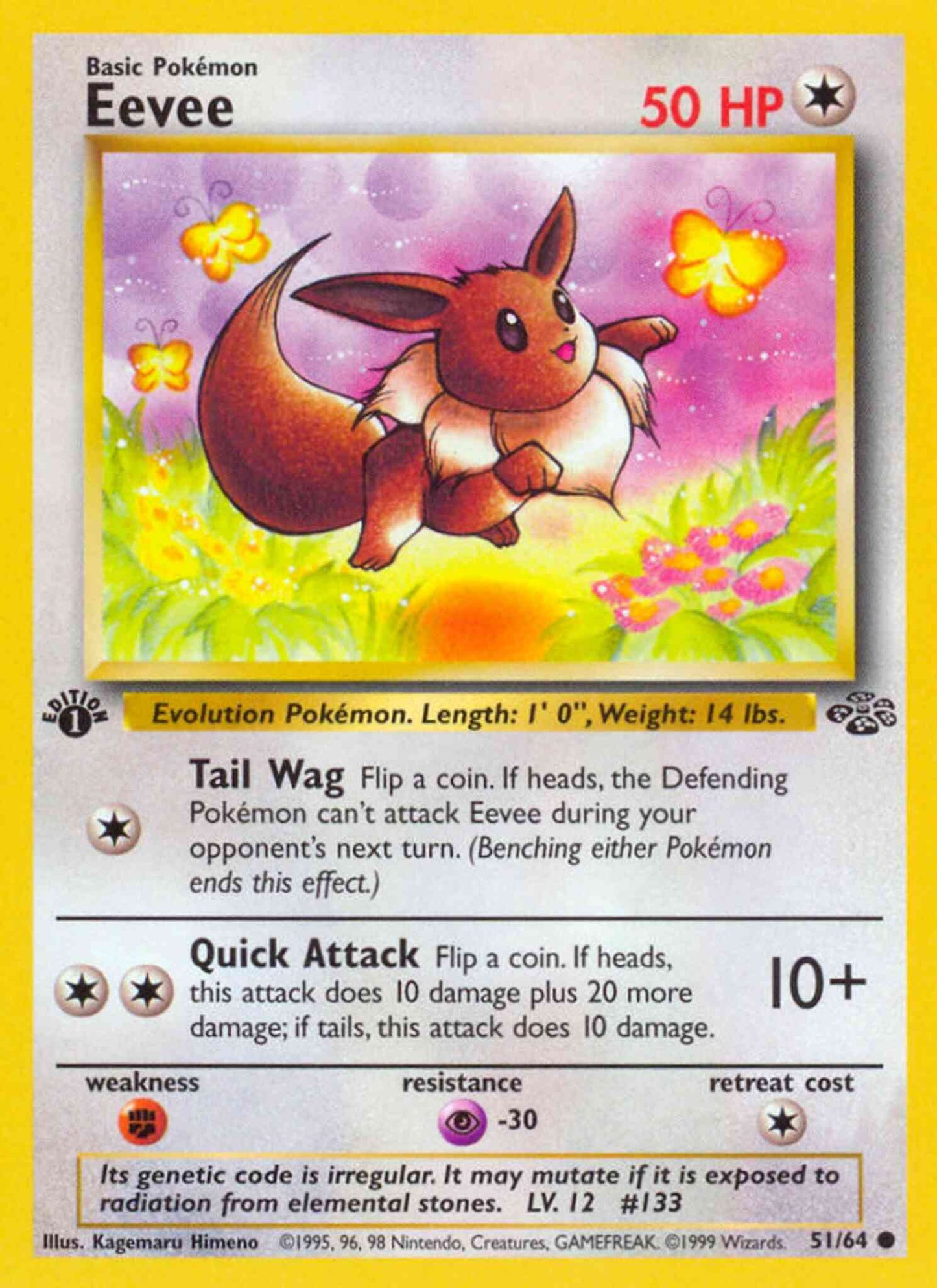 Eevee - 51/64 - Common - 1st Edition [base2-51] [Non-Holo]