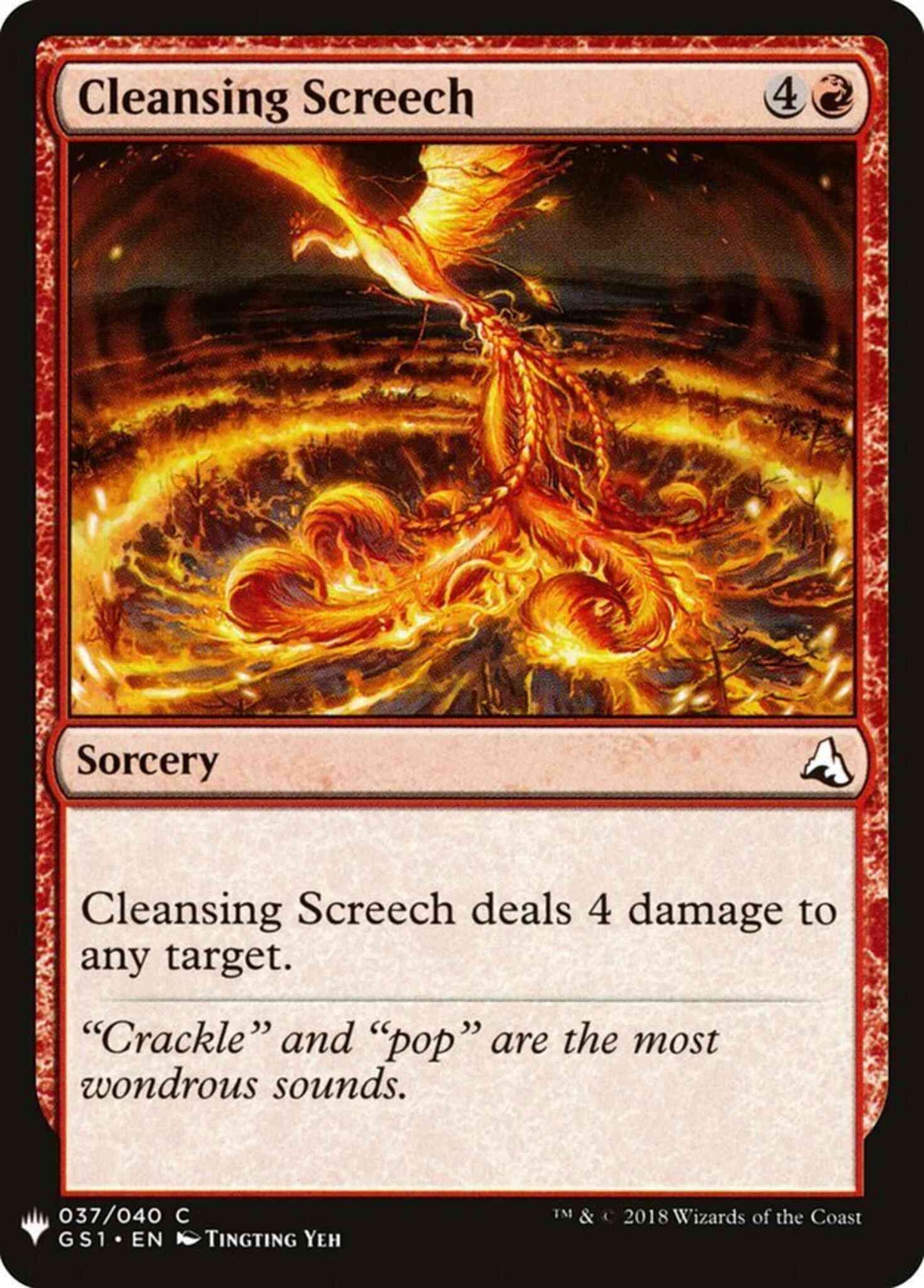 Cleansing Screech [GS1-37] [The List] [Non-Foil]
