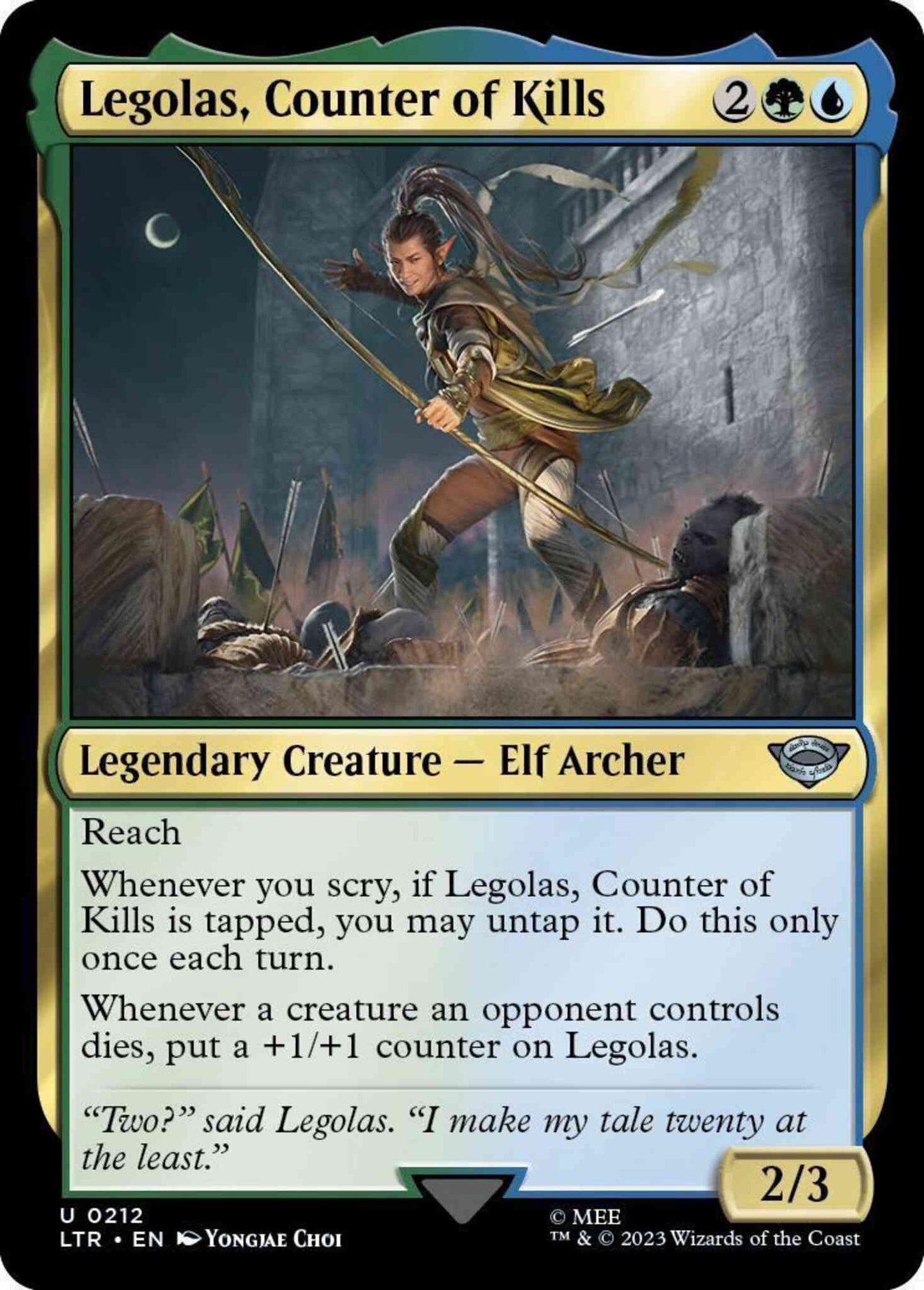 Legolas, Counter of Kills [212] [The Lord of the Rings: Tales of Middle-earth] [Non-Foil]