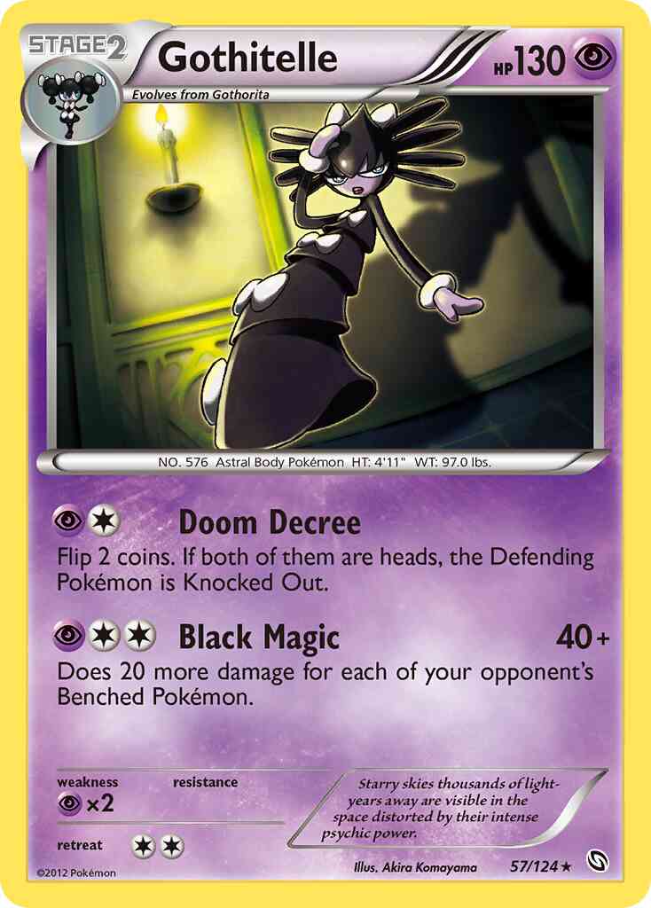 Gothitelle - 57/124 - Rare [bw6-57] [Non-Holo]