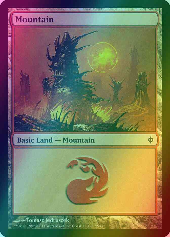 Mountain [172] [New Phyrexia] [Foil]