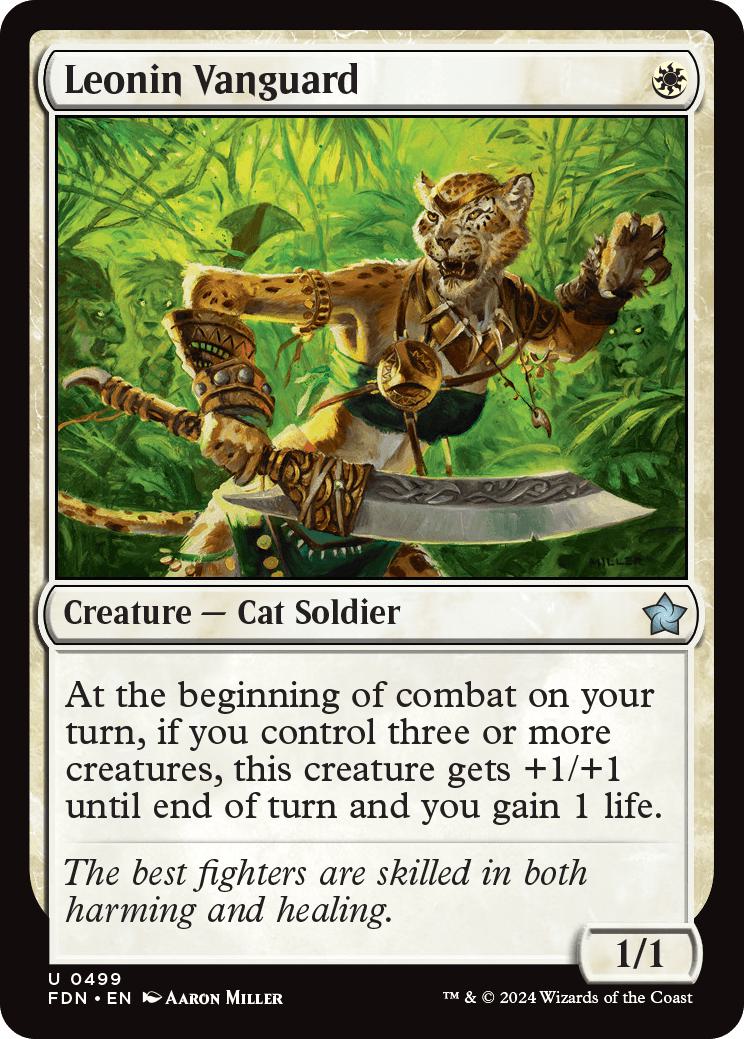 Leonin Vanguard [499] [Foundations] [Non-Foil]