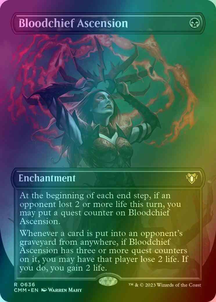 Bloodchief Ascension [636] [Borderless] [Commander Masters] [Foil]