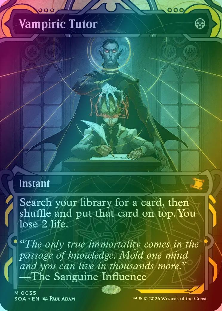 Vampiric Tutor [35] [Showcase] [Secrets of Strixhaven: Mystical Archive] [Foil]