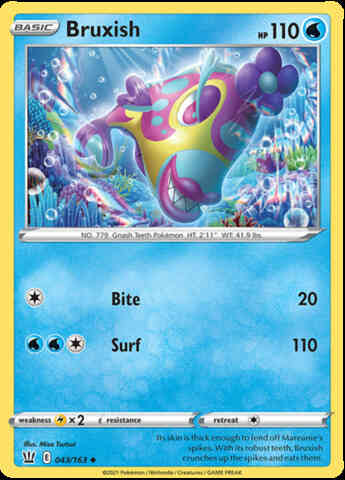 Bruxish - 043/163 - Uncommon [swsh5-043] [Non-Holo]
