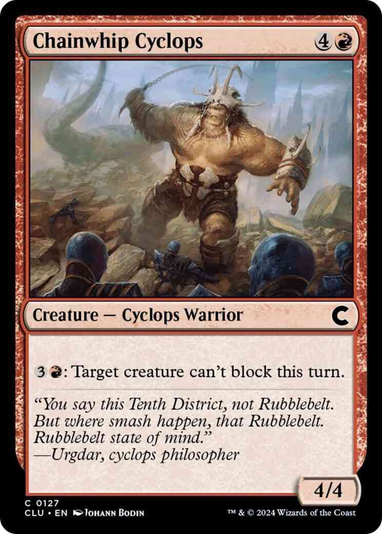 Chainwhip Cyclops [127] [Ravnica: Clue Edition] [Non-Foil]