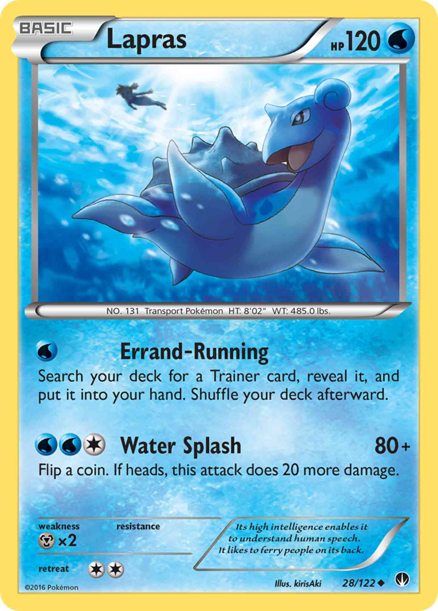 Lapras - 28/122 - Uncommon [xy9-28] [Non-Holo]