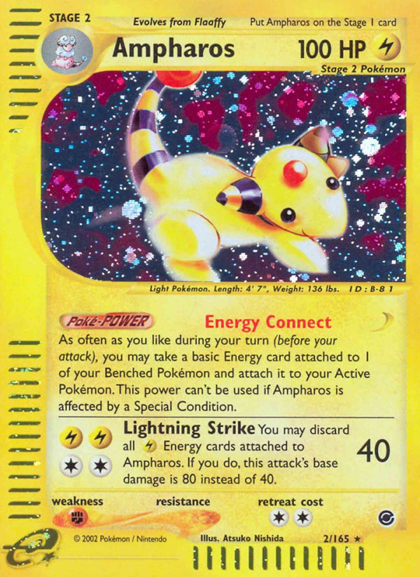 Ampharos - 2/165 - Rare [ecard1-2] [Reverse Holo]