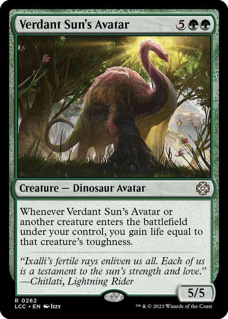 Verdant Sun's Avatar [262] [The Lost Caverns of Ixalan: Commander] [Non-Foil]