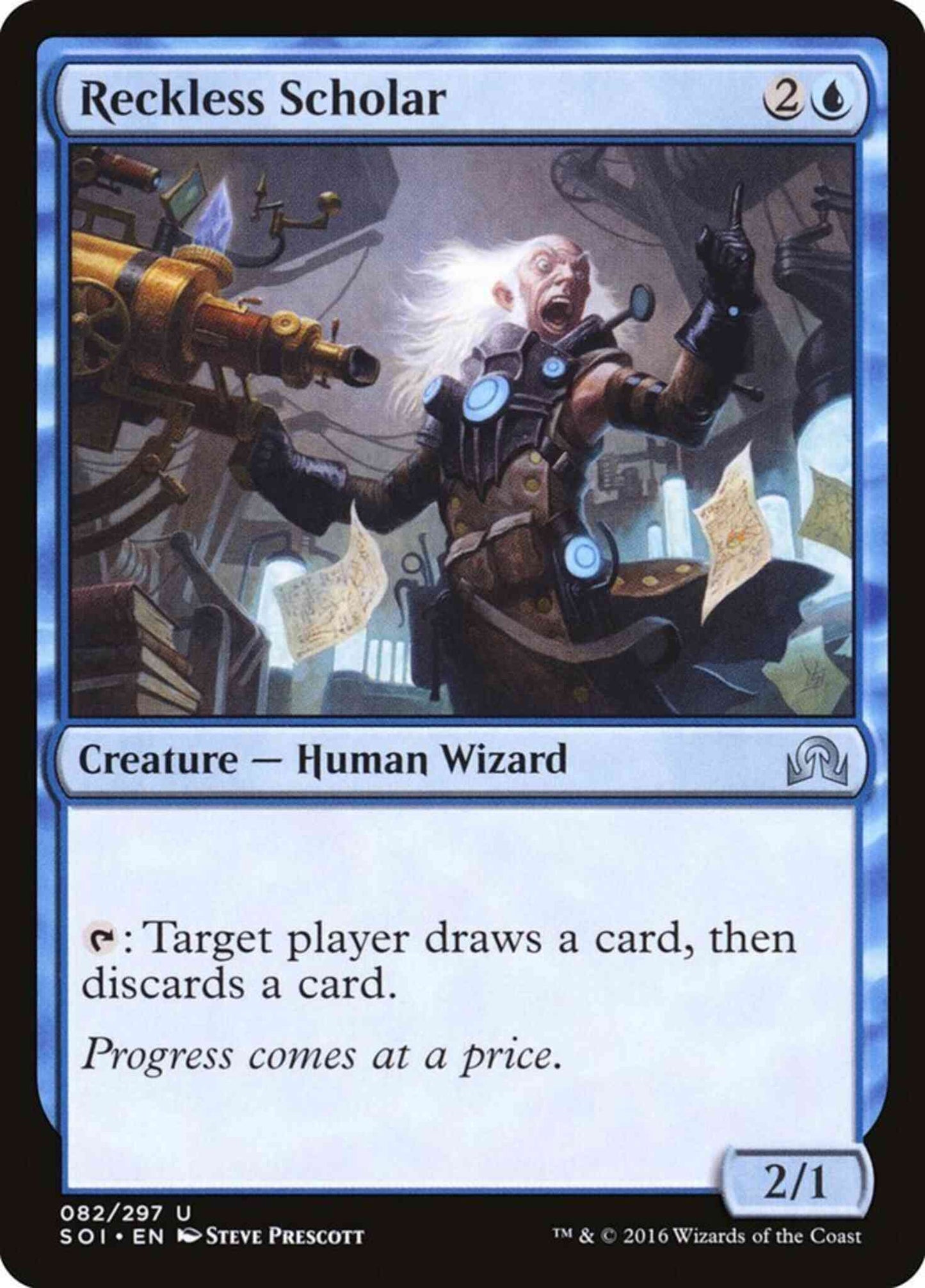 Reckless Scholar [82] [Shadows over Innistrad] [Non-Foil]