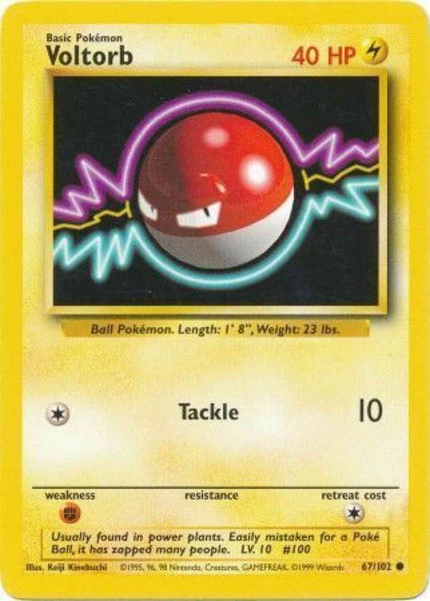 Voltorb - 67/102 - Common - Unlimited [base1U-67] [Non-Holo]