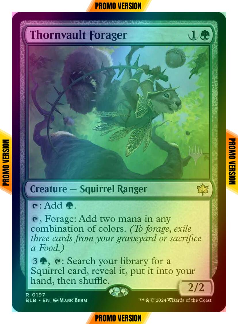 Thornvault Forager [197p] [Promo Pack] [Bloomburrow: Promos] [Foil]
