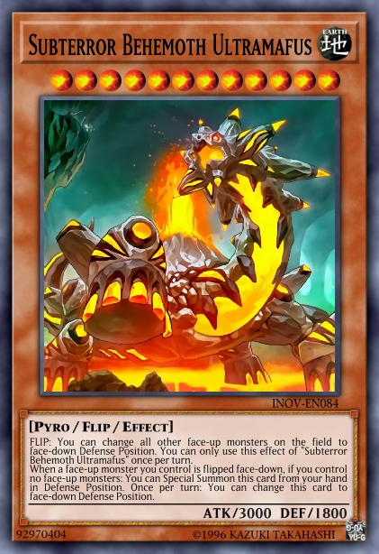 Subterror Behemoth Ultramafus - INOV-EN084 - Ultra Rare - 1st Edition