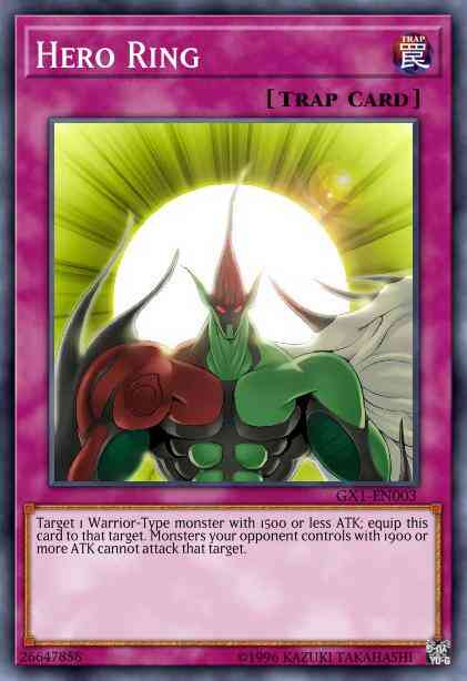 Hero Ring - GX1-EN003 - Super Rare - Limited