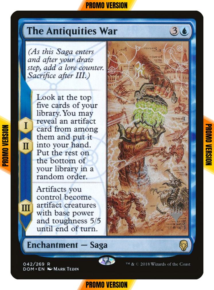 The Antiquities War [42p] [Promo Pack] [Dominaria Promos] [Non-Foil]