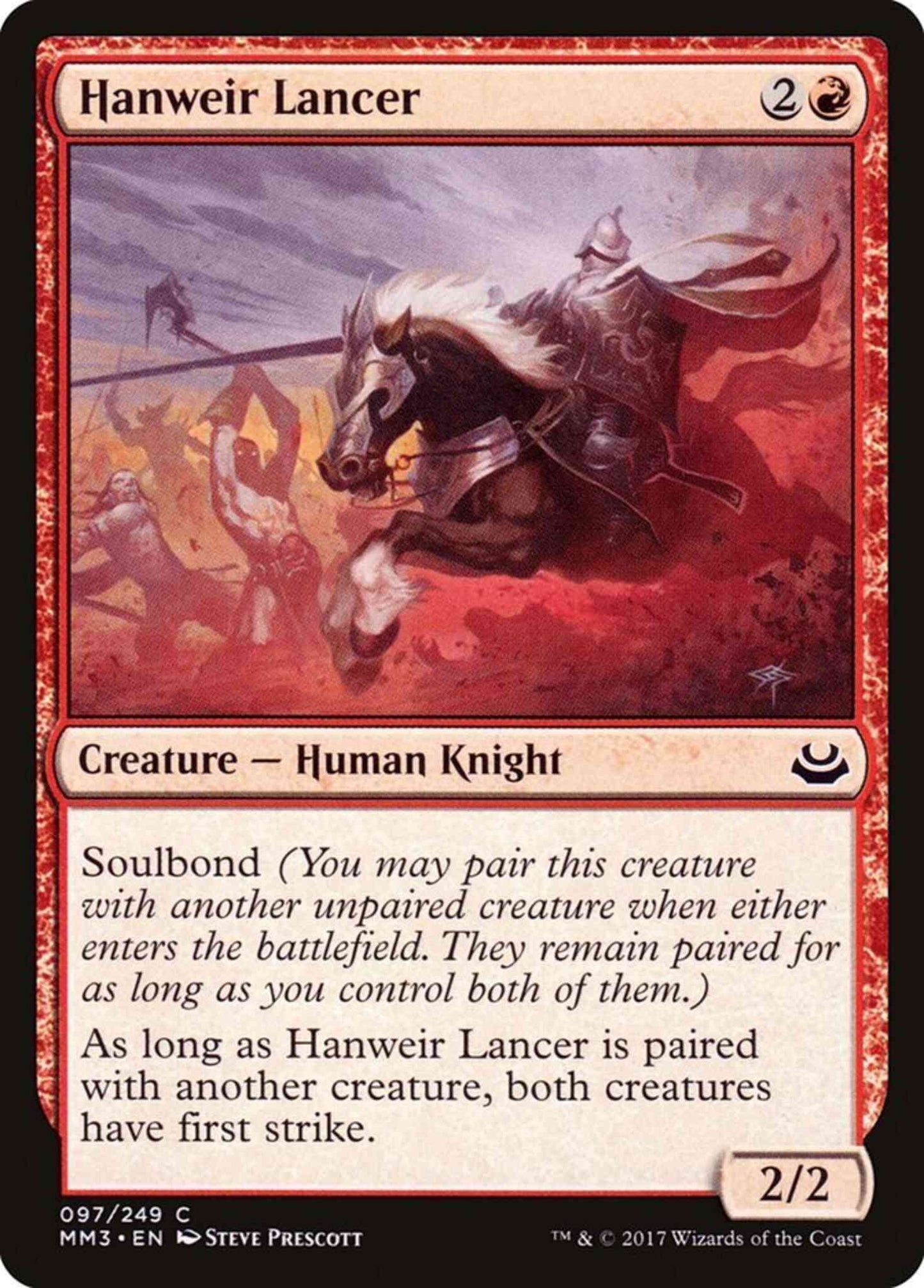 Hanweir Lancer [97] [Modern Masters 2017] [Non-Foil]