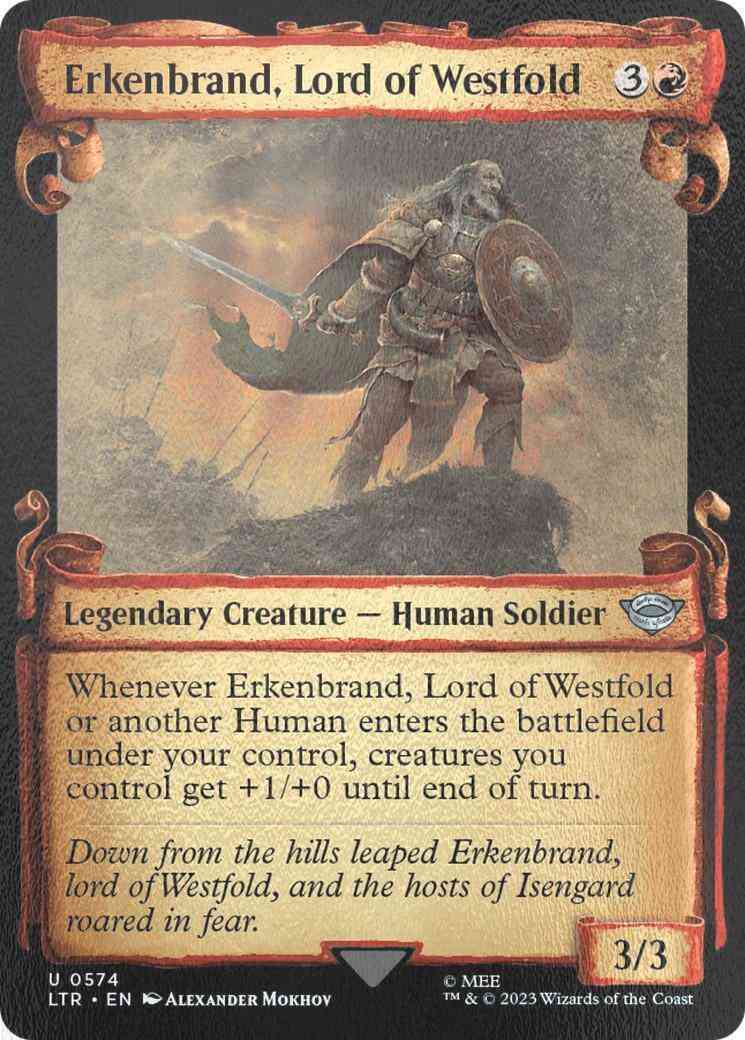 Erkenbrand, Lord of Westfold [574] [Scrolls Showcase] [The Lord of the Rings: Tales of Middle-earth] [Silver Foil]