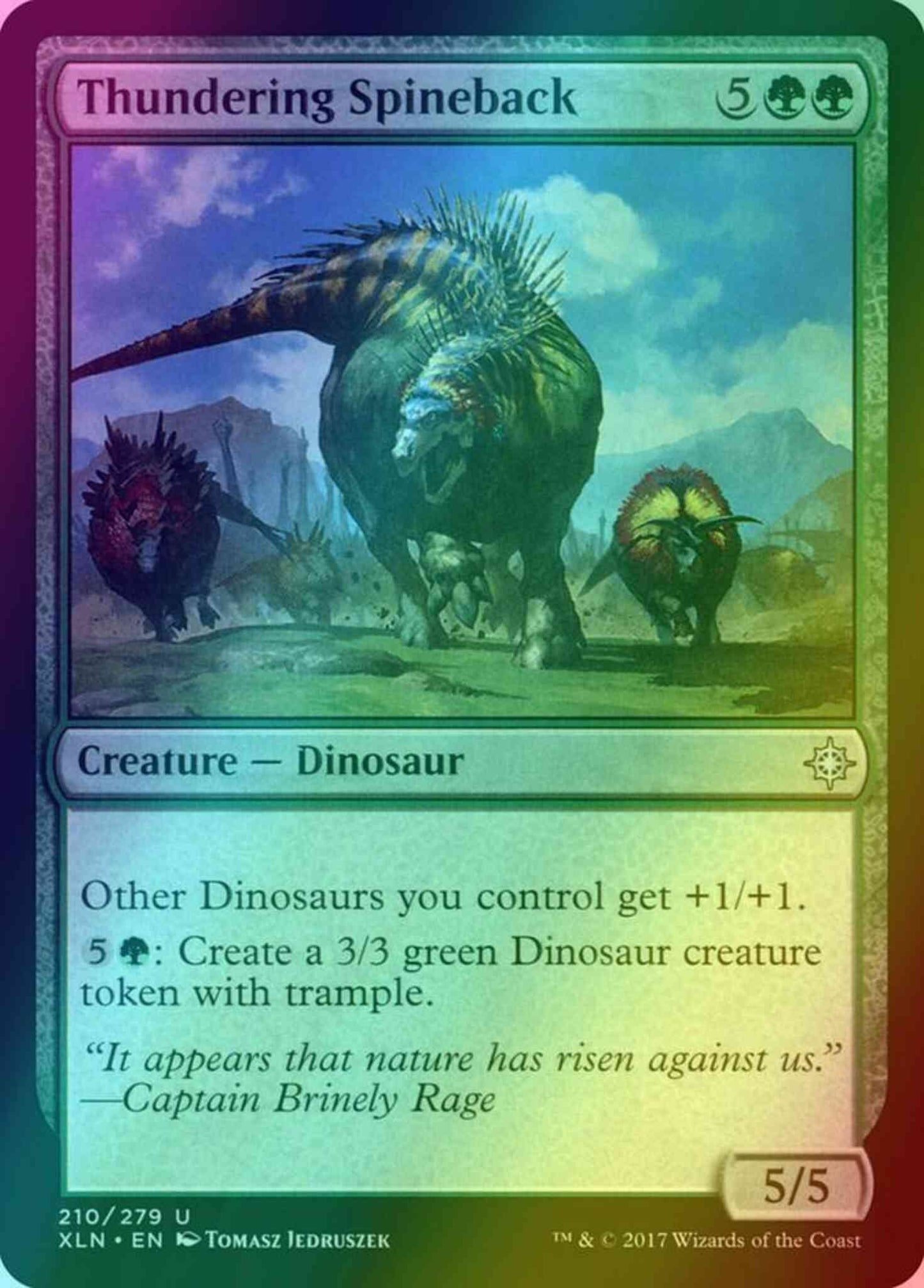 Thundering Spineback [210] [Ixalan] [Foil]