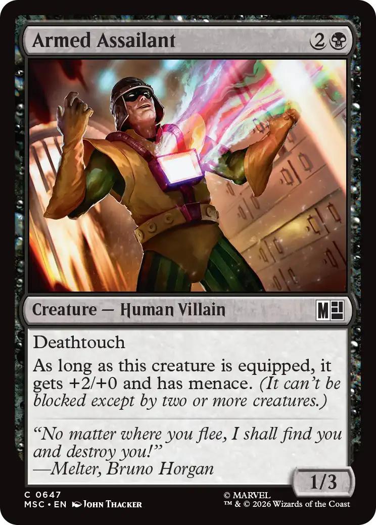 Armed Assailant [647] [Jumpstart] [Marvel Super Heroes: Commander] [Non-Foil]