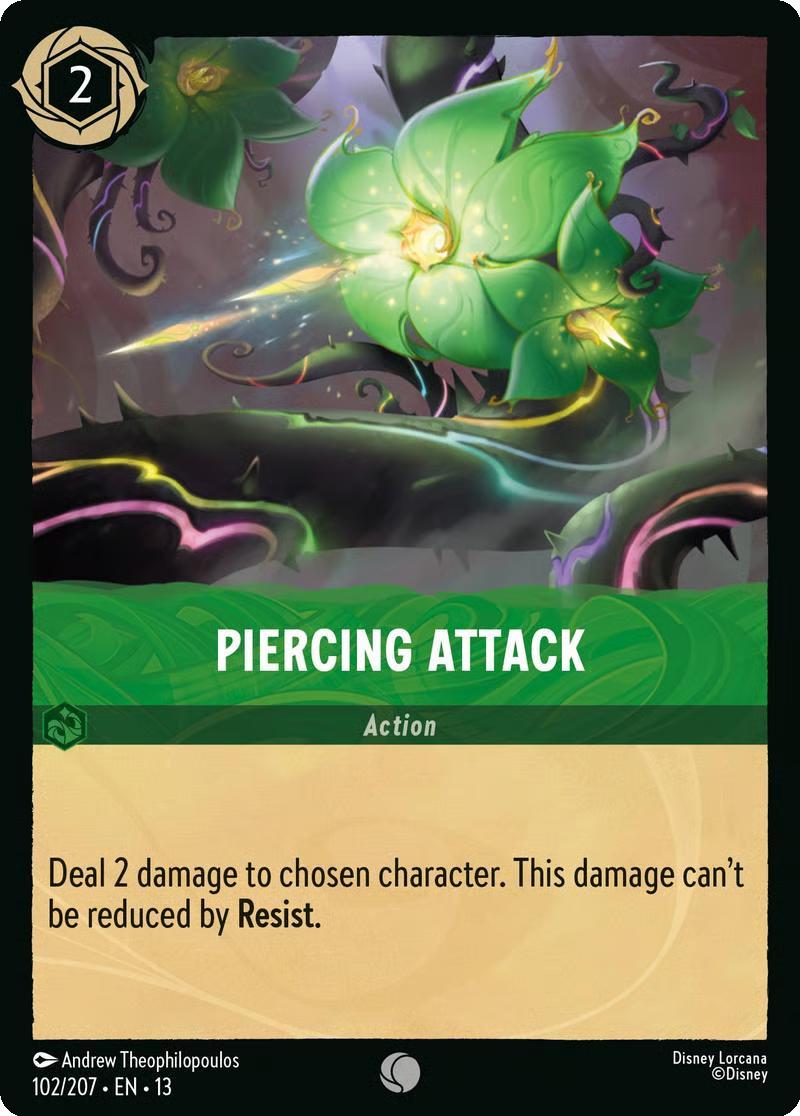 Piercing Attack - 102/204 [Attack of the Vine!] [Non-Foil]