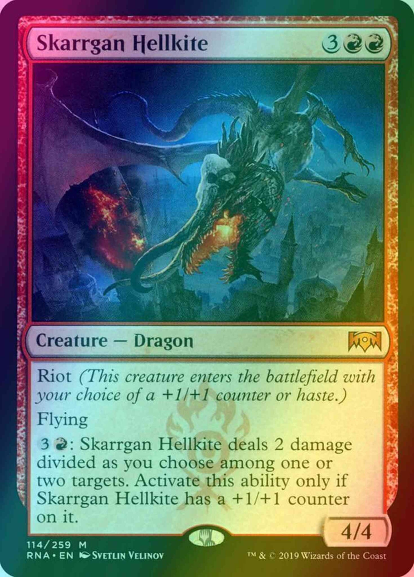 Skarrgan Hellkite [114] [Ravnica Allegiance] [Foil]