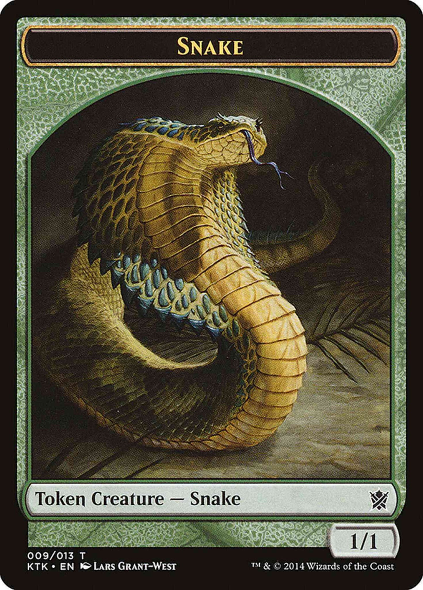 Snake Token [09] [Khans of Tarkir Tokens] [Non-Foil]