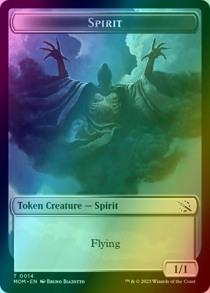 Elemental Token (09) // Spirit Token (14) [March of the Machine: Tokens] [Foil]