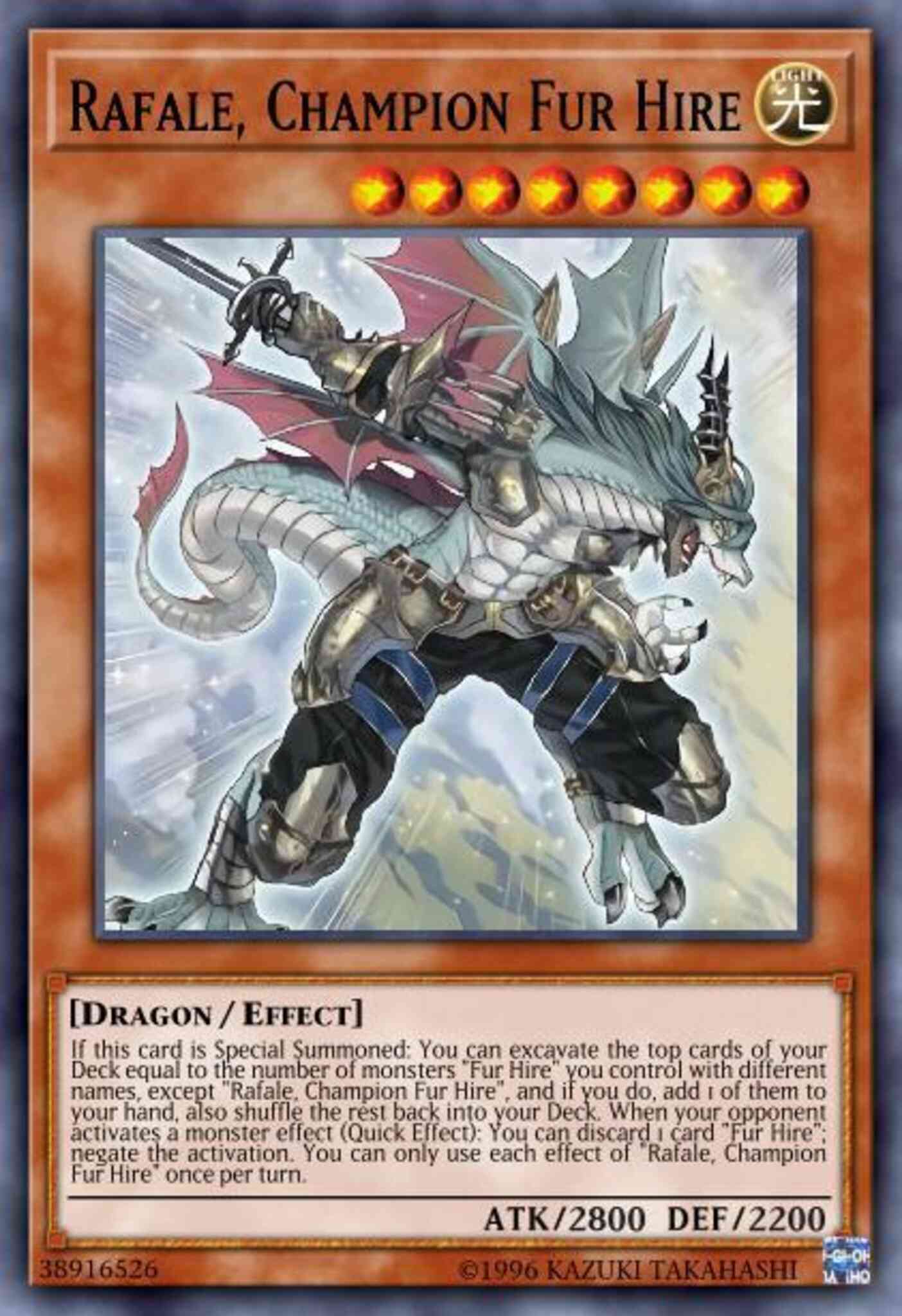 Rafale, Champion Fur Hire - DASA-EN023 - Secret Rare - Unlimited