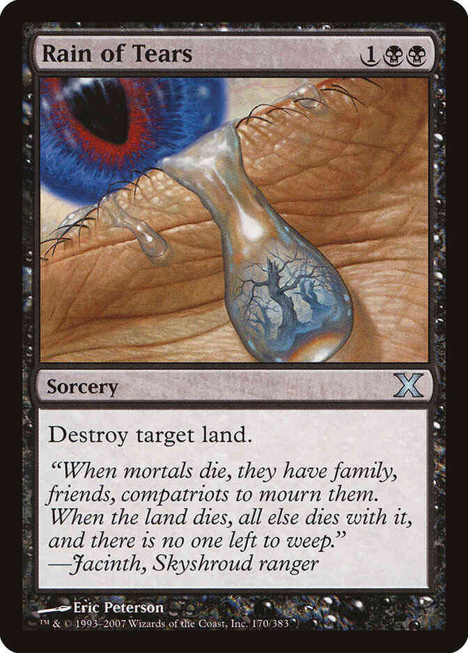 Rain of Tears [170] [Tenth Edition] [Non-Foil]