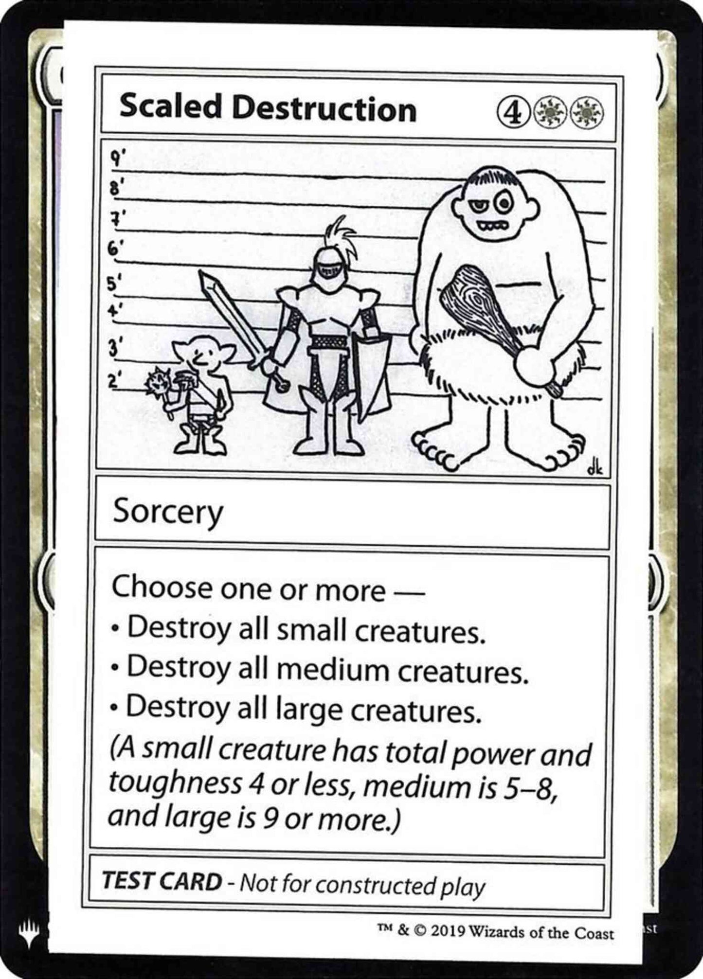 Scaled Destruction - Symbol [12] [Mystery Booster Playtest Cards 2019] [Non-Foil]