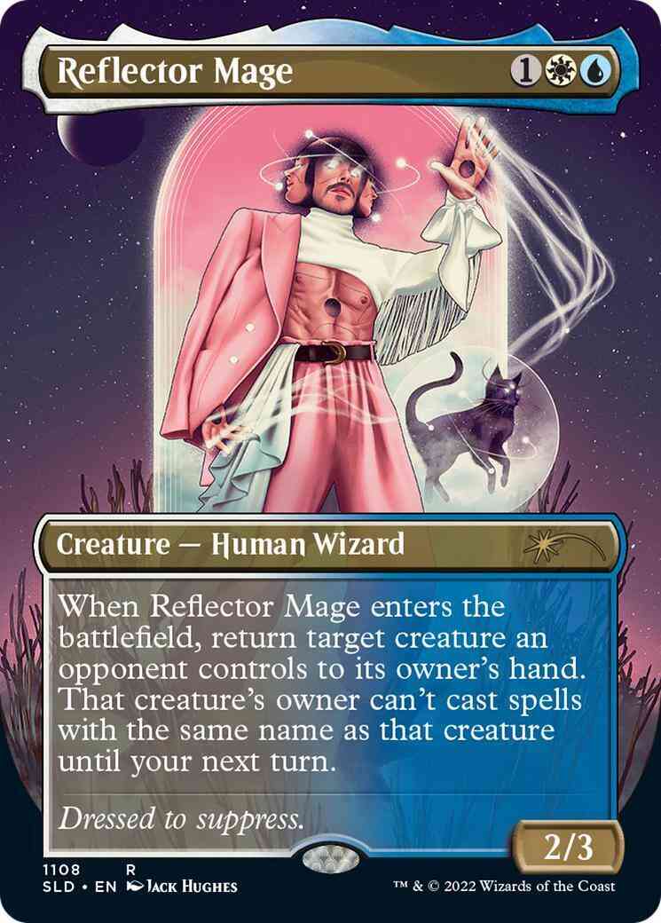 Reflector Mage [1108] [Borderless] [If Looks Could Kill] [Secret Lair Drop] [Non-Foil]