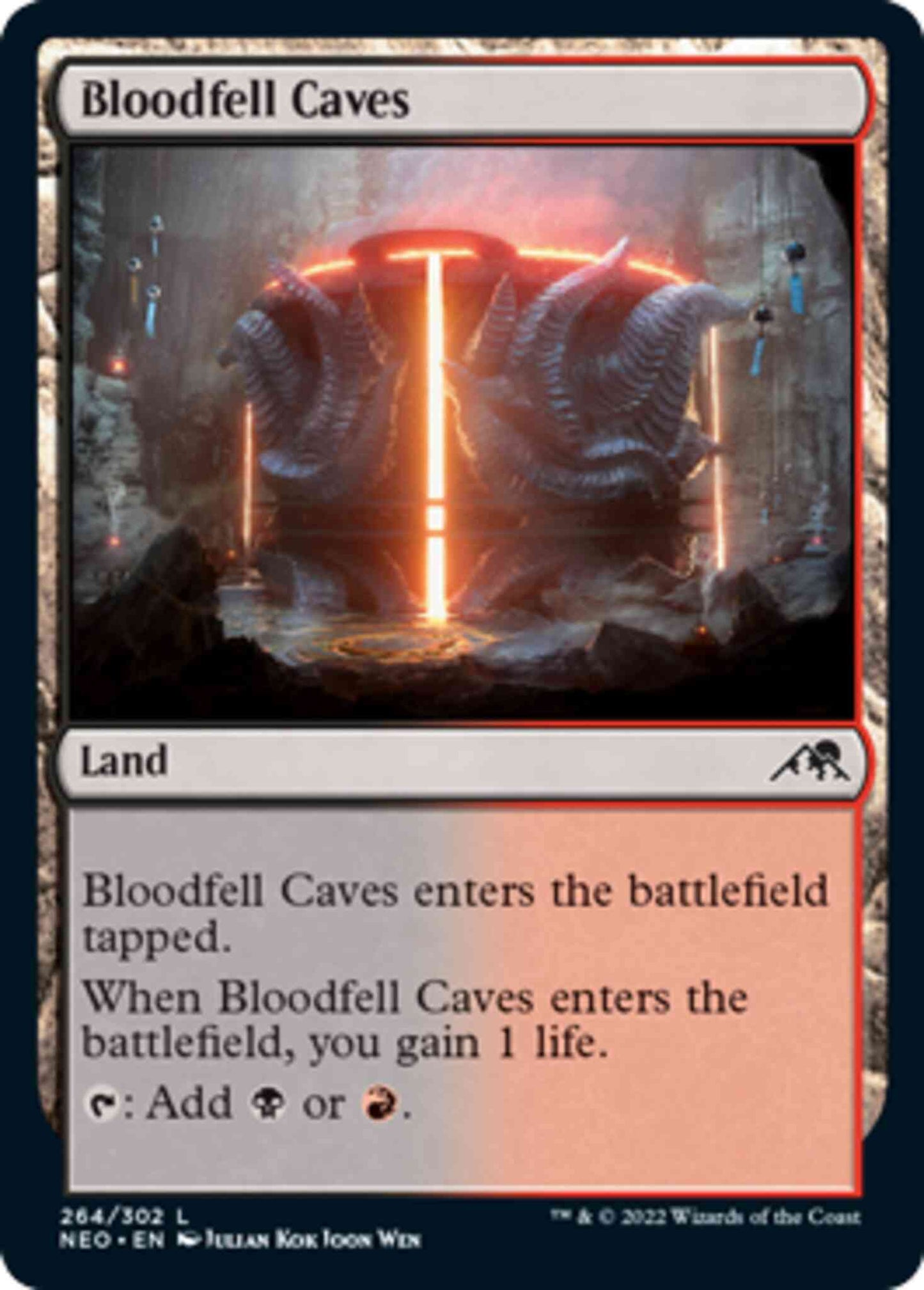 Bloodfell Caves [264] [Kamigawa: Neon Dynasty] [Non-Foil]