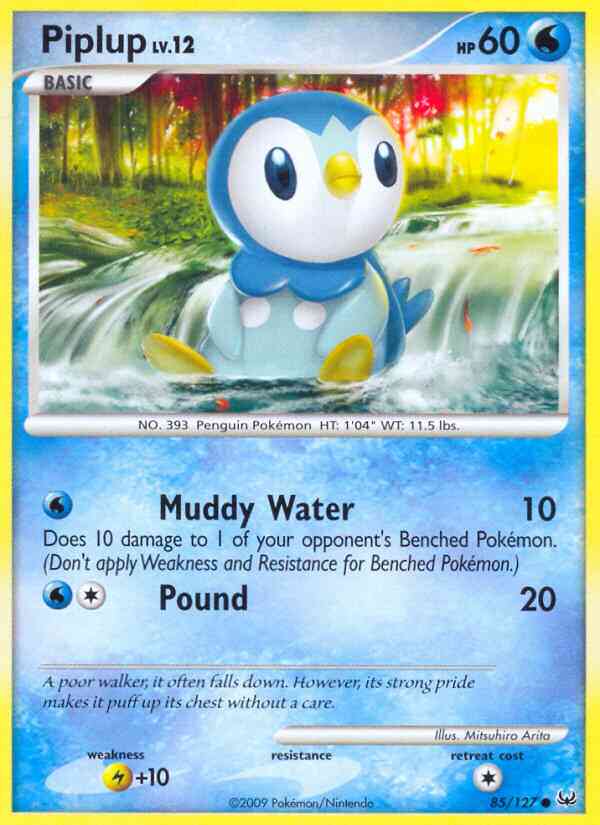 Piplup - 85/127 - Common [pl1-85] [Reverse Holo]