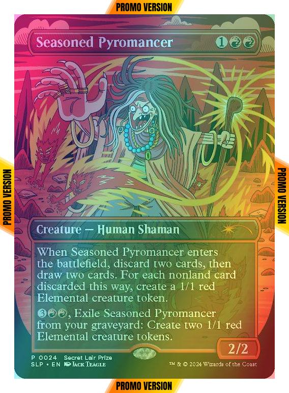 Seasoned Pyromancer [0024] [Borderless] [Secret Lair Promo] [Foil]