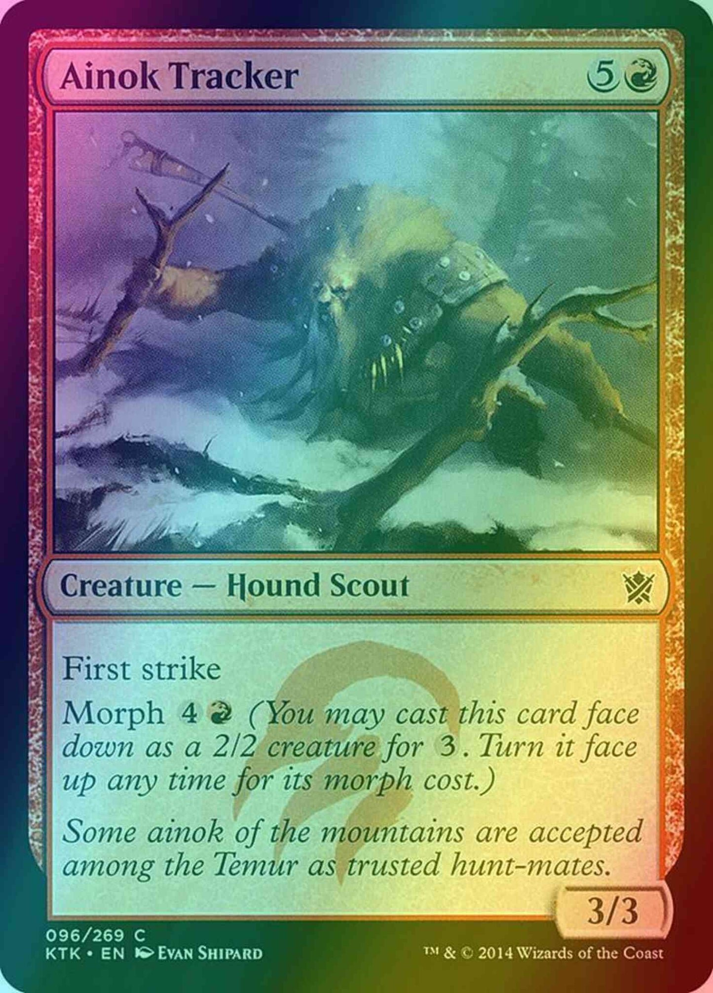 Ainok Tracker [96] [Khans Of Tarkir] [Foil]
