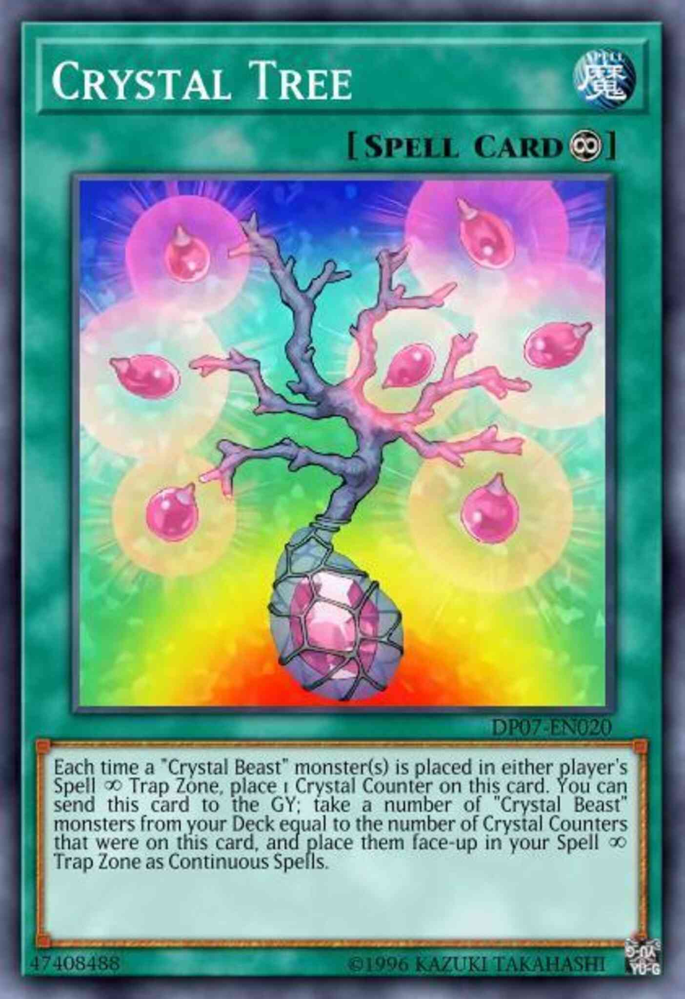 Crystal Tree - DP07-EN020 - Super Rare - 1st Edition