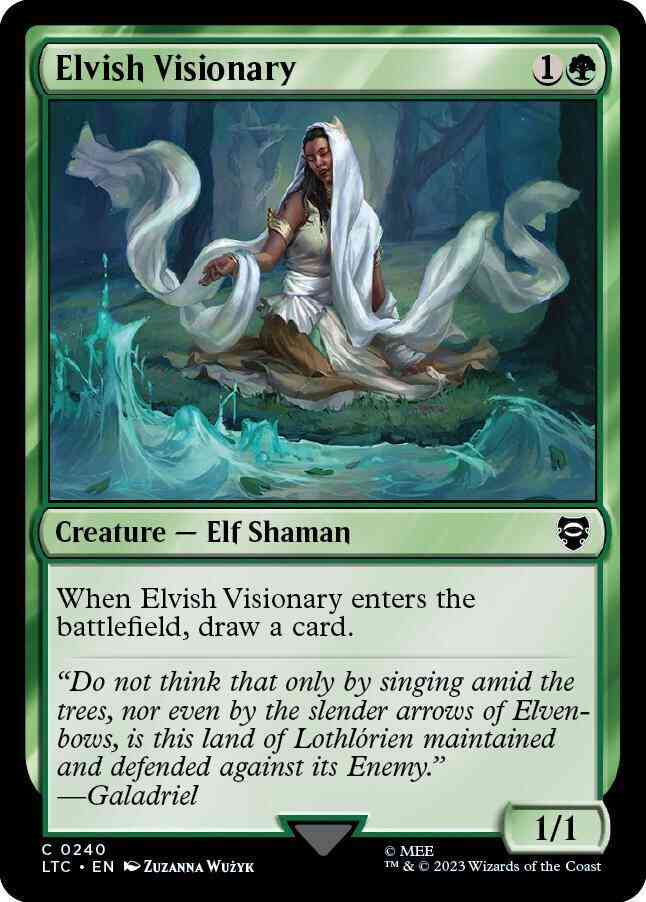 Elvish Visionary [240] [The Lord of the Rings: Tales of Middle-earth: Commander] [Non-Foil]