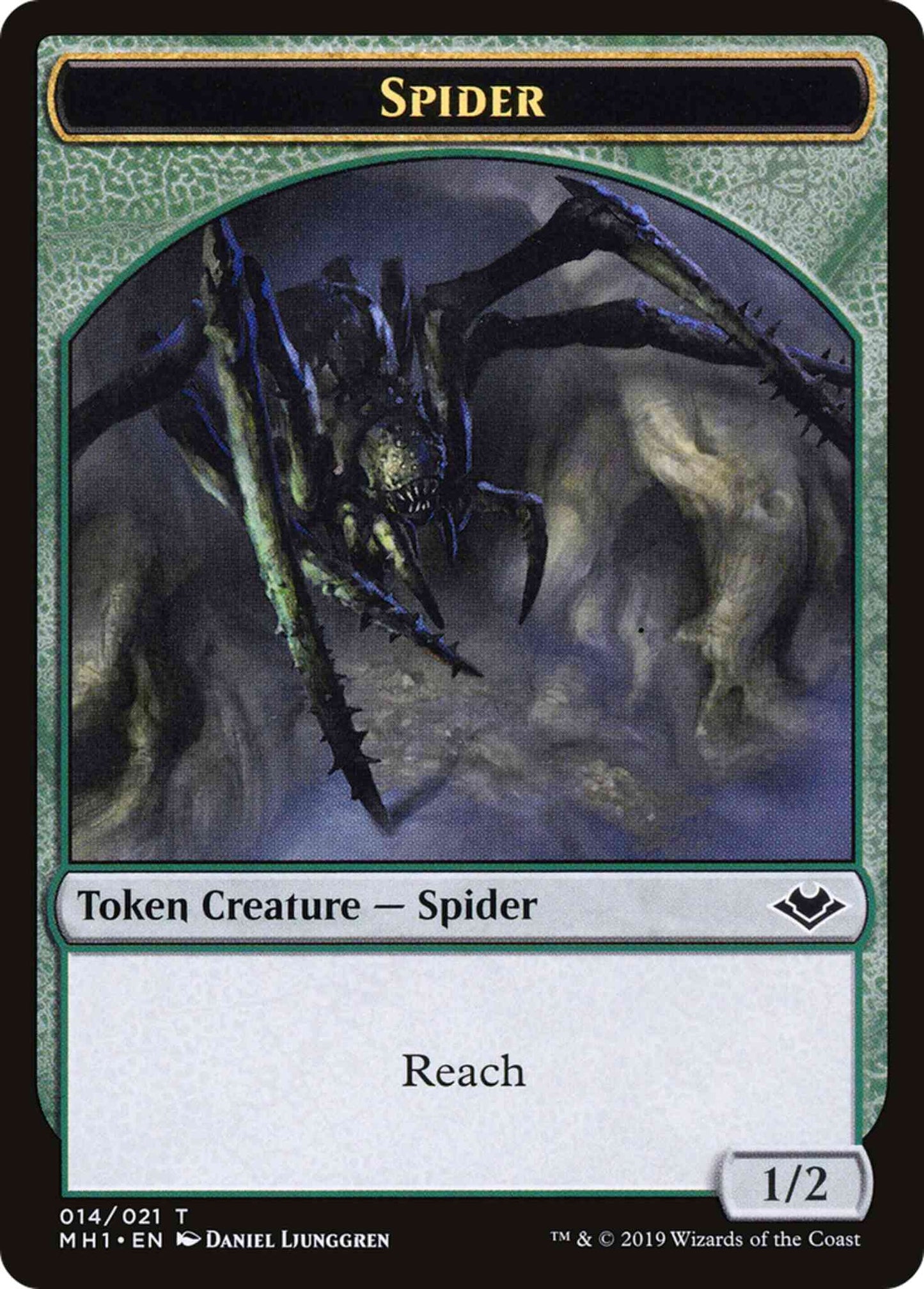 Spider Token (14) // Zombie Token (07) [Modern Horizons Tokens] [Non-Foil]