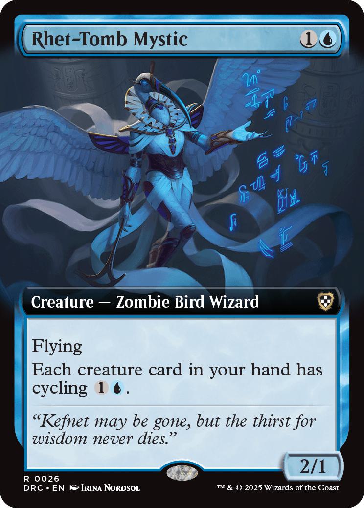 Rhet-Tomb Mystic [26] [Extended Art] [Aetherdrift: Commander] [Non-Foil]