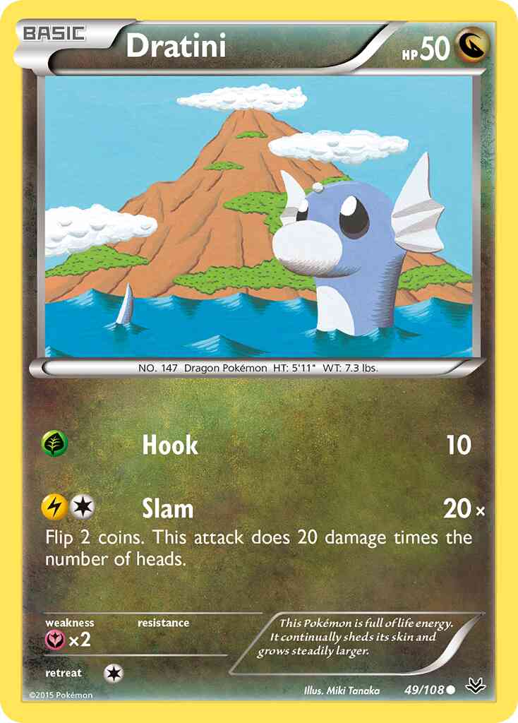 Dratini - 49/108 - Common [xy6-49] [Reverse Holo]