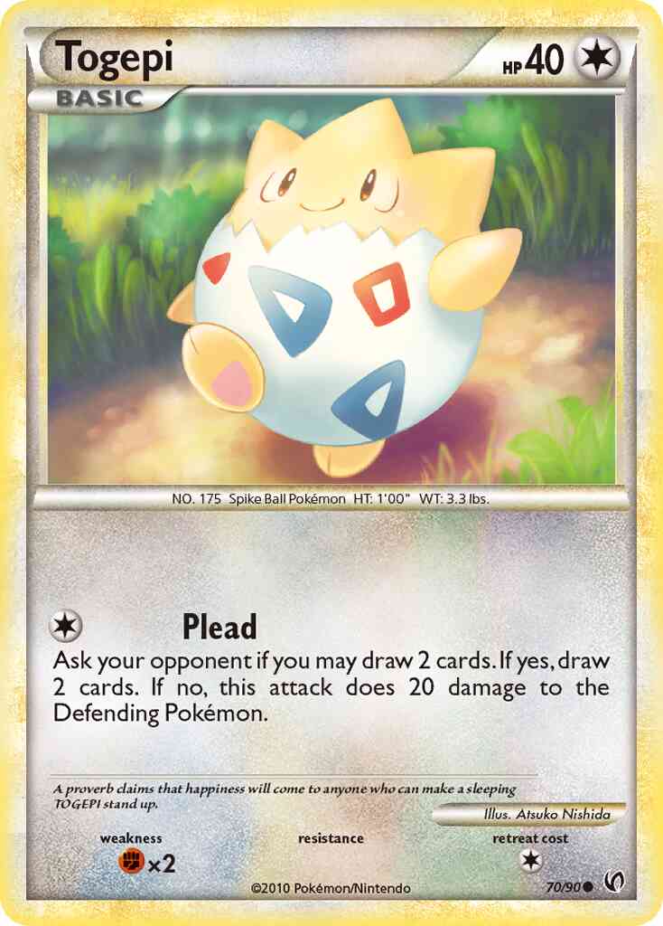 Togepi - 70/90 - Common [hgss3-70] [Non-Holo]