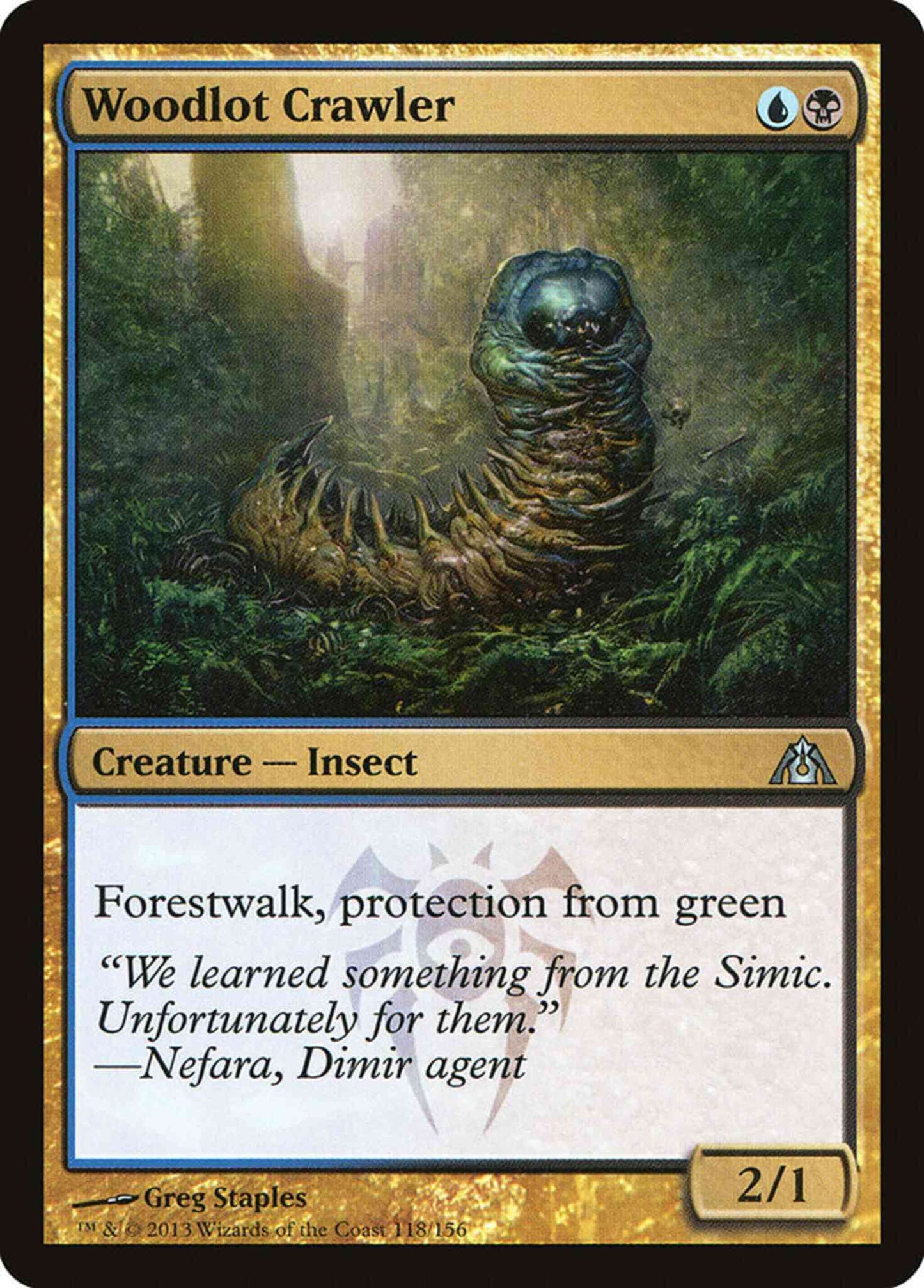Woodlot Crawler [118] [Dragon's Maze] [Non-Foil]