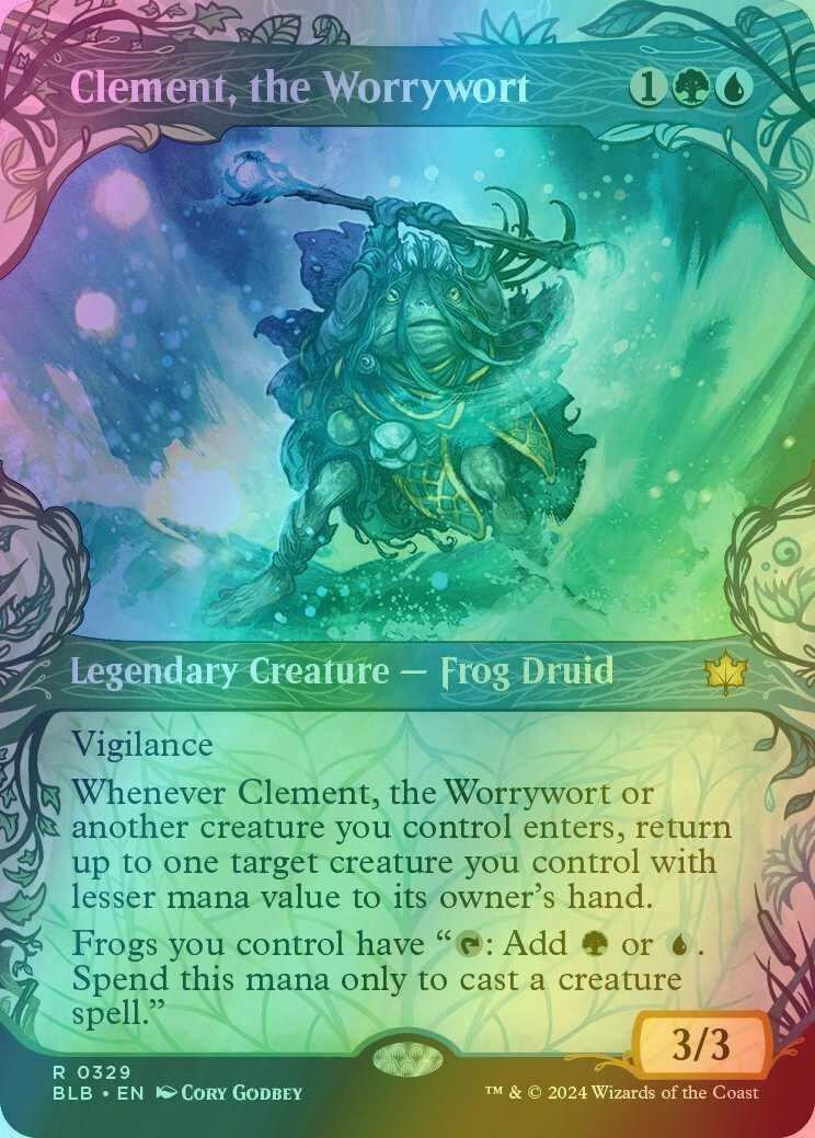 Clement, the Worrywort [329] [Woodland Showcase] [Bloomburrow] [Foil]