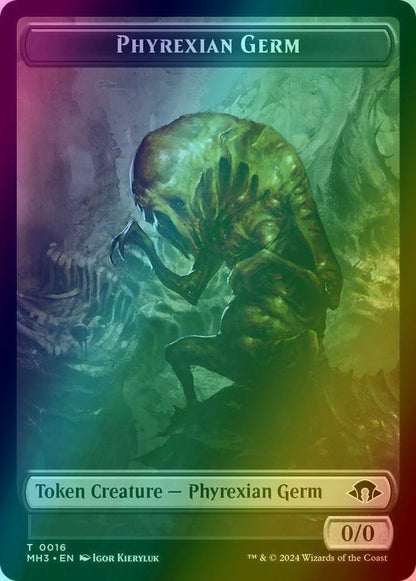 Phyrexian Germ Token (16) // Plant Token (26) [Modern Horizons 3: Tokens] [Foil]