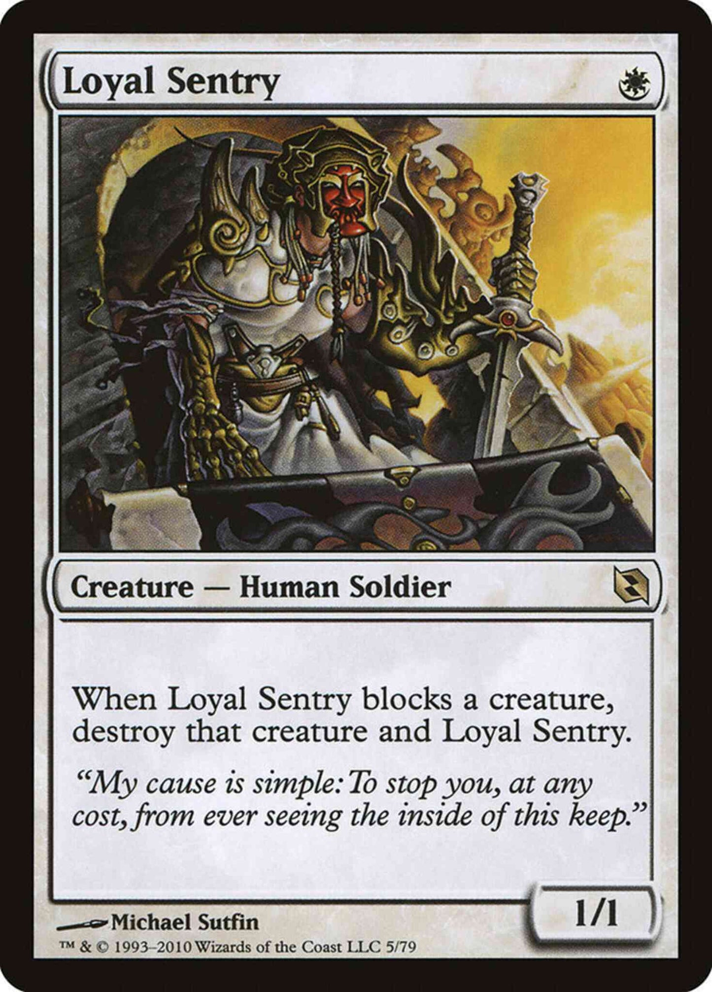 Loyal Sentry [5] [Duel Decks: Elspeth vs. Tezzeret] [Non-Foil]