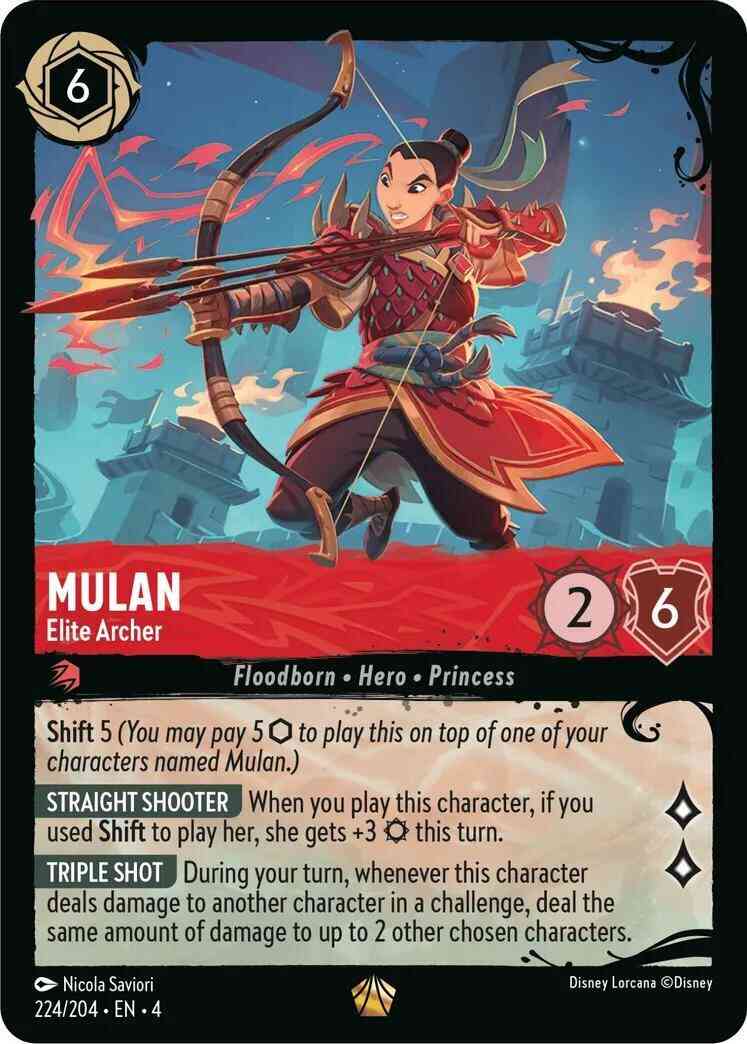 Mulan - Elite Archer - 224/204 [Illumineer's Quest: Deep Trouble] [Cold Foil]