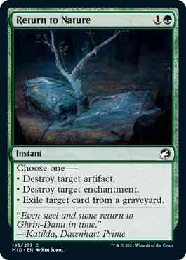 Return to Nature [195] [Innistrad: Midnight Hunt] [Non-Foil]