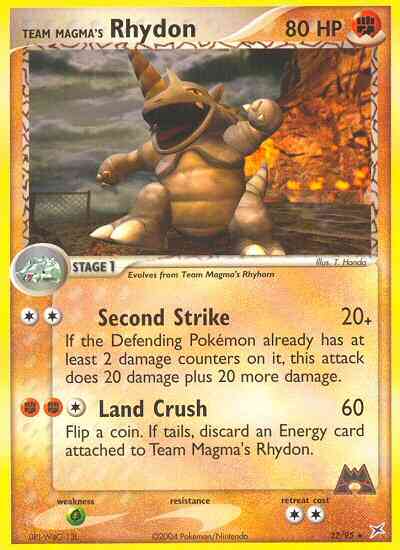 Team Magma's Rhydon - 22/95 - Rare [ex4-22] [Non-Holo]