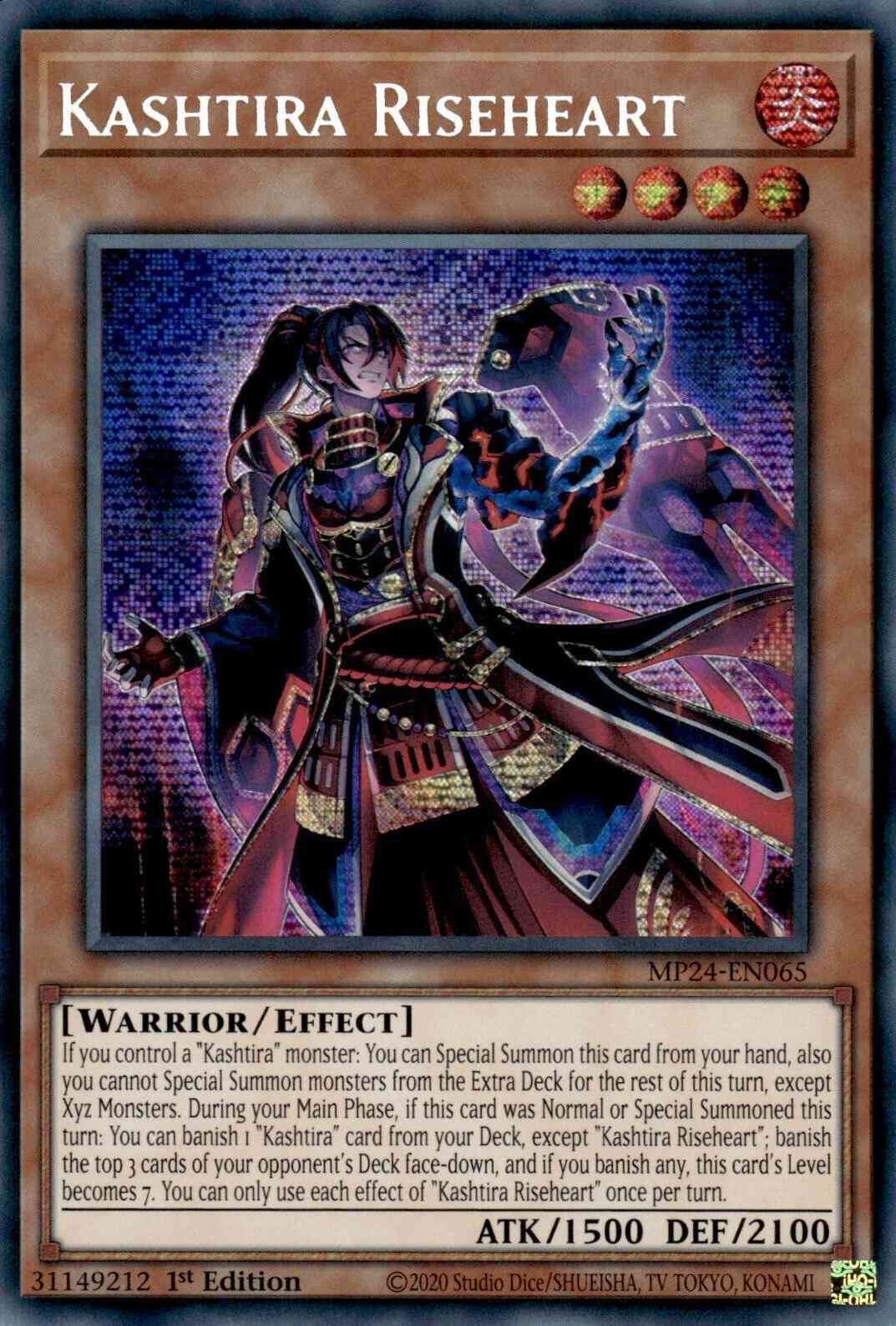 Kashtira Riseheart - MP24-EN065 - Prismatic Secret Rare - 1st Edition