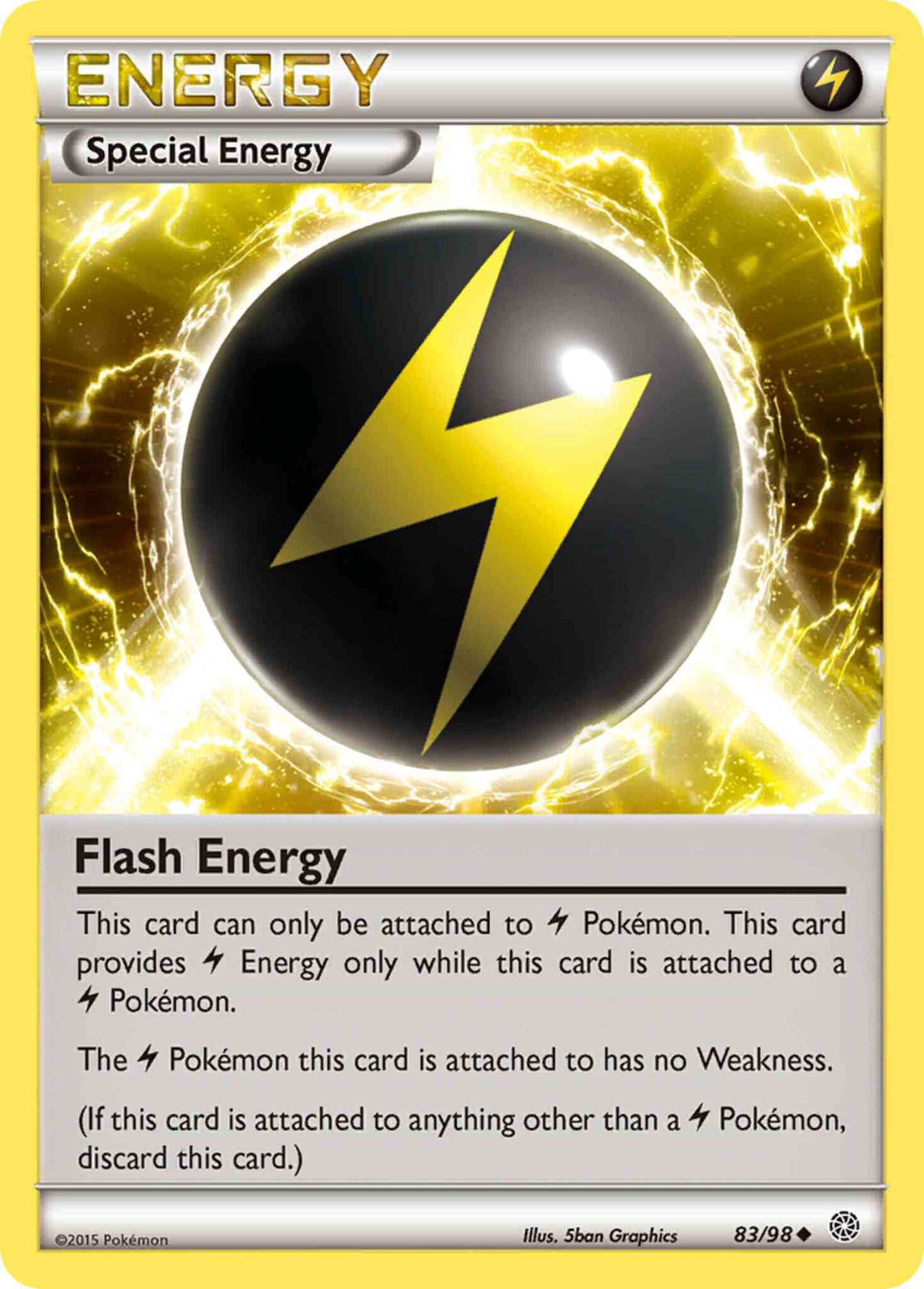 Flash Energy - 83/98 - Uncommon [xy7-83] [Reverse Holo]